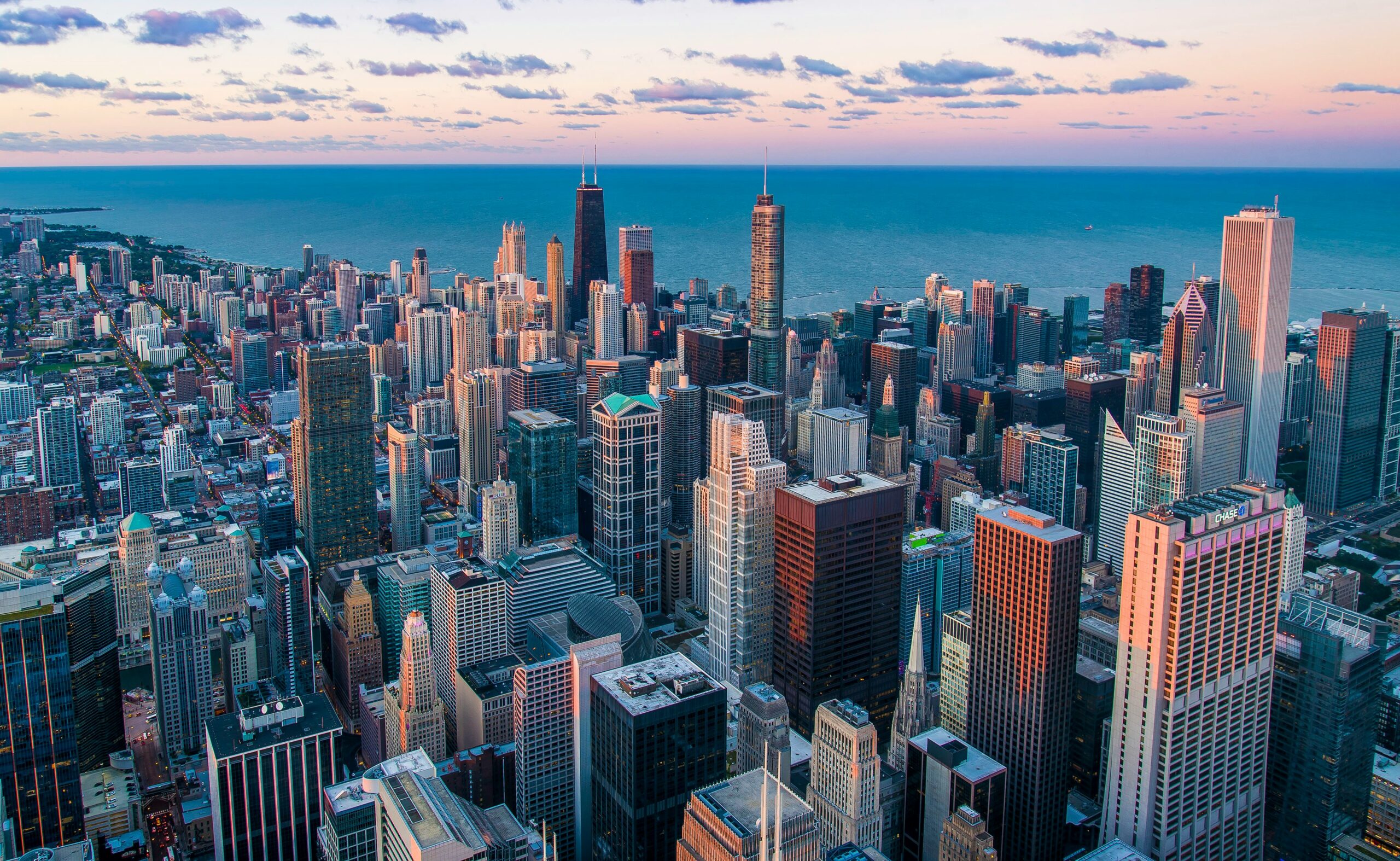 The Chicago skyline